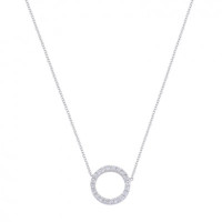 Just Diamond Open Circle Collier, 14kt goud, Just Franky