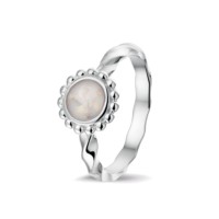 Zilveren “gedraaide” ring met open ruimte 3 varianten
