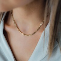 Charm Collier Petite, 14kt goud, Just Franky