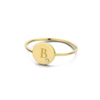 Coin ring, 14kt goud, Just Franky