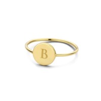 Coin ring, 14kt goud, Just Franky